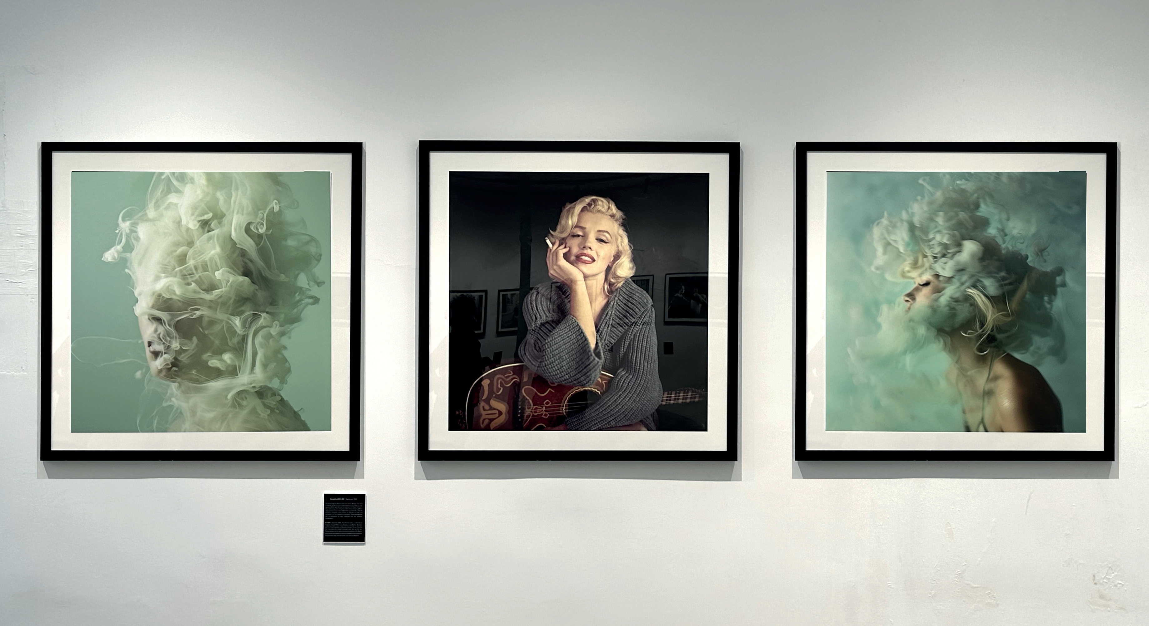 Triptyque de portraits Marilyn par Milton Greene revisités par IA